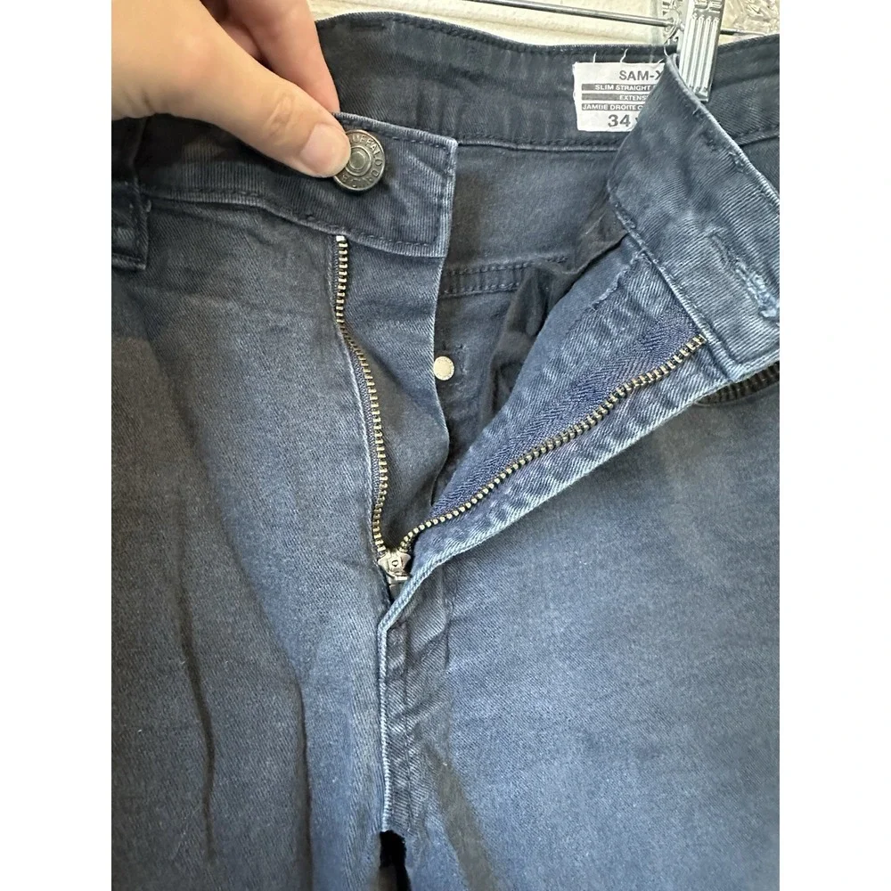 Buffalo David Bitton Jeans‎ Men's 34x30 Sam-X Slim Straight Stretch Denim Blue